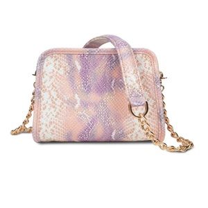 Kelly Wynne snakeskin crossbody purse
